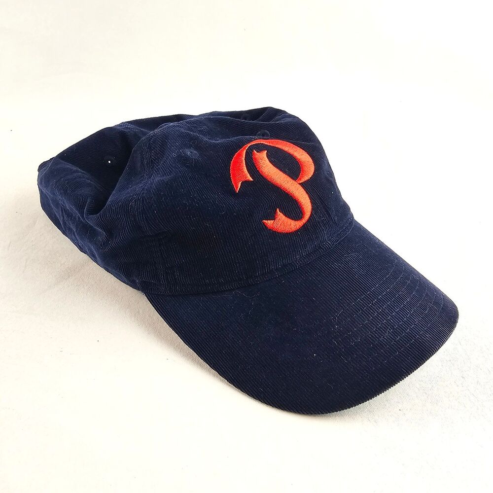 Prodigy Brewing Navy Corduroy Hat Cap Adjustable Strapback Brewery Beer Logo